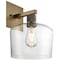 Access Lighting Port Nine Chardonnay, Chardonnay LED Wall Sconce, Antique Brushed Brass Finish, Clear Glass 63144LEDDLP-ABB/CLR - alternate 2